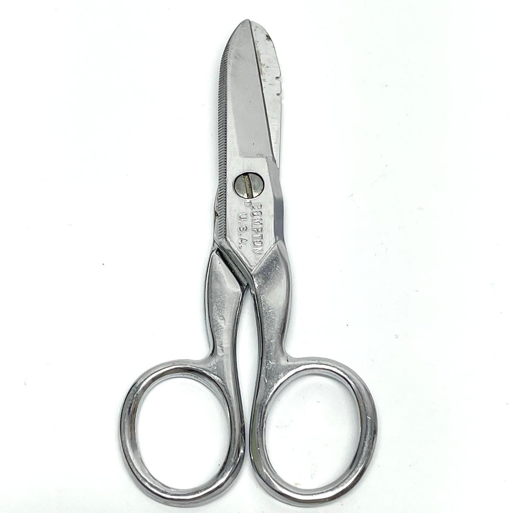 Vintage 1940s Lineman 5" Electrician‎ Scissors Type C Compton Tool & Supply Co
